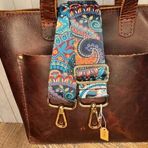 Colorful Blue Crossbody Strap Colorful Purse Strap Guitar Strap FAST SHIP
